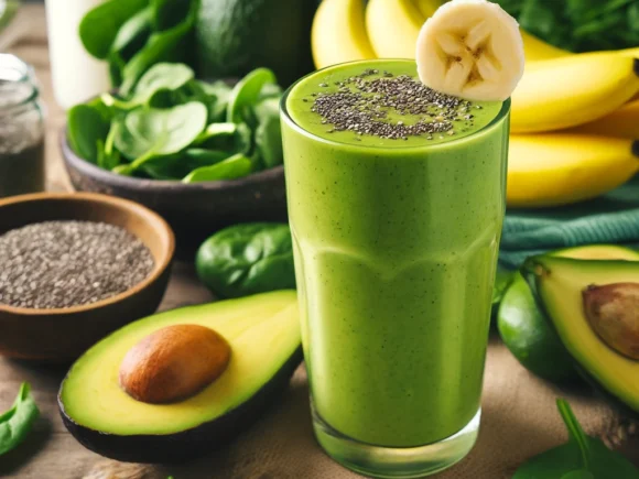 Smoothie de Aguacate Ecológico y Espinacas